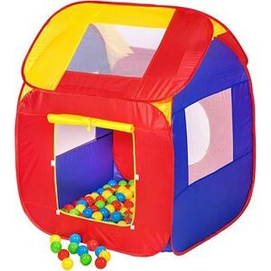 Detský domček stan s 200 loptičkami farebný