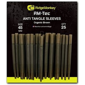 RidgeMonkey RM-Tec Anti Tangle Sleeves 45 mm Hnedý 25 ks