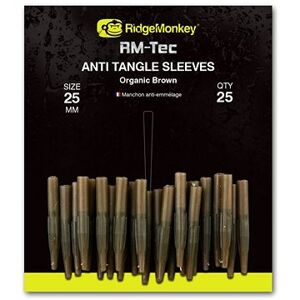 RidgeMonkey RM-Tec Anti Tangle Sleeves 25 mm Hnedý 25 ks