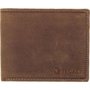 SEGALI Pánská peněženka kožená 1059 hnědá
