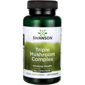 Swanson Swanson, Triple Mushroom Complex (Maitake, Reishi, Shiitake), 60 kapsúl