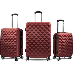 Aga Travel Súprava cestovných kufrov MR4655 Tmavo červená