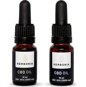 Herbonia Výhodný balíček pre pár, Variant: 20 % CBD Konopný olej, 10 ml + 30 % CBD Konopný olej, 10 ml