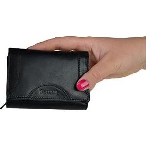 Dámska kožená peňaženka SEGALI 7196 B čierna