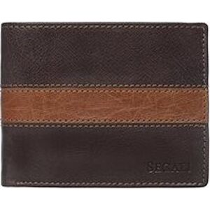 Pánska kožená peňaženka SEGALI 81096 hnedá/tan