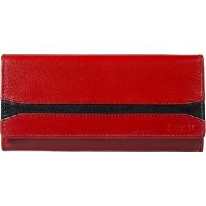 Dámska kožená peňaženka SEGALI 2025 A červená/čierna