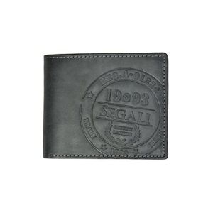 Pánska kožená peňaženka SEGALI 614827 A čierna