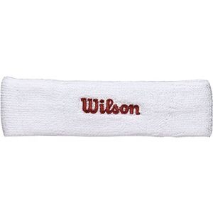 Wilson headband biela/červená veľ. UNI