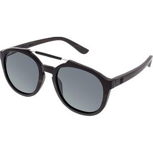 VeyRey Slnečné okuliare drevené polarizačné oválne Maple čierne